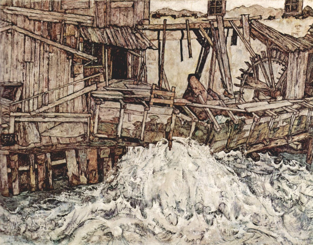 Starý mlýn od Egon Schiele