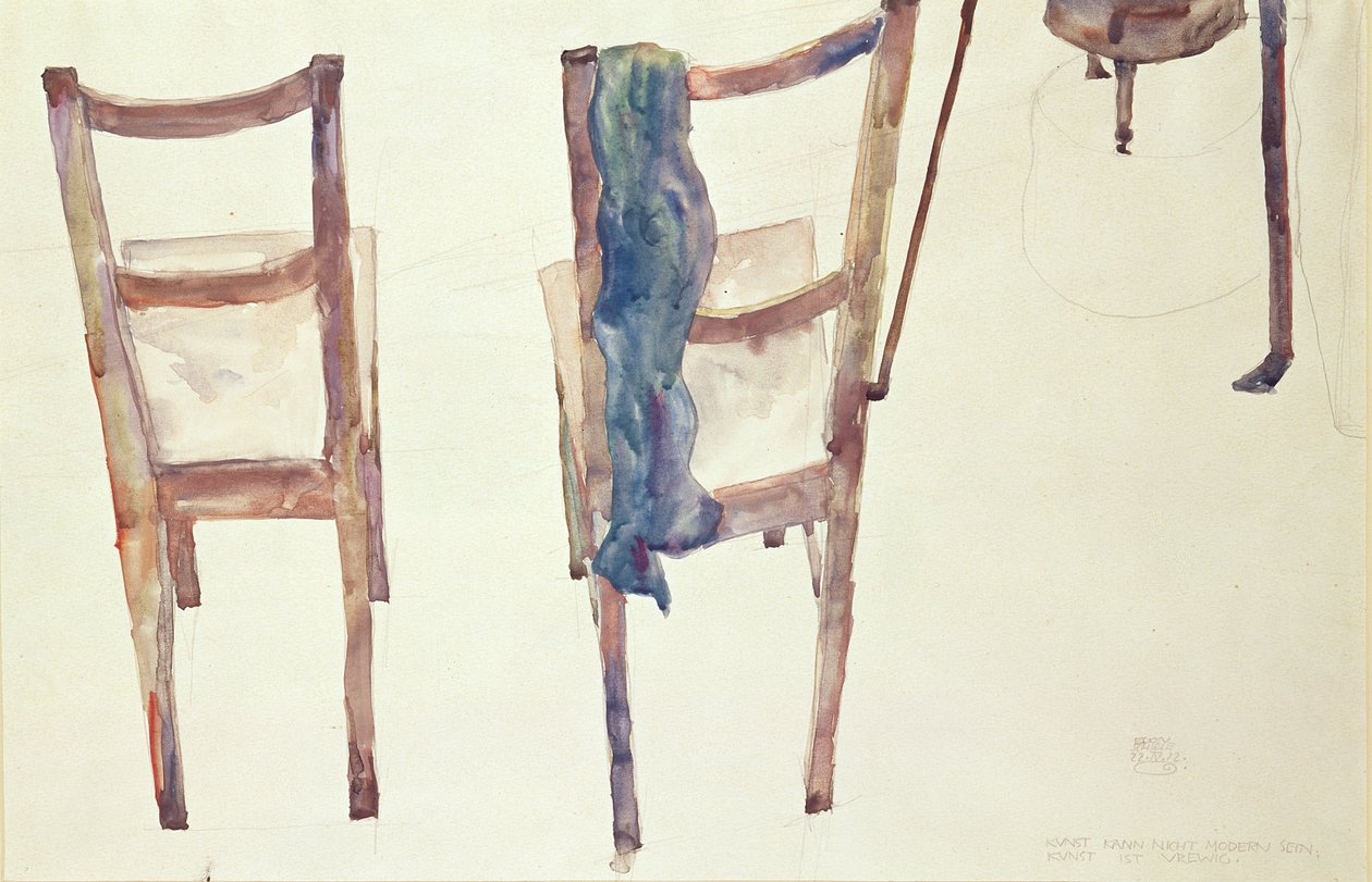 Umění nemůže být moderní: Umění je věčné, 1912 od Egon Schiele