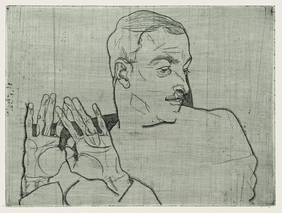 Portrét Arthura Roesslera od Egon Schiele