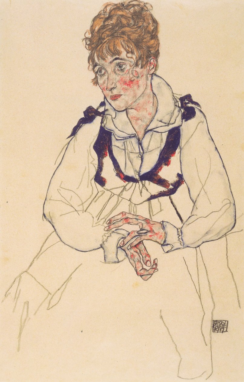 Portrét Edith Schiele od Egon Schiele