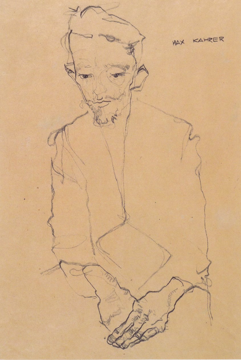 Portrét Maxe Kahrera od Egon Schiele