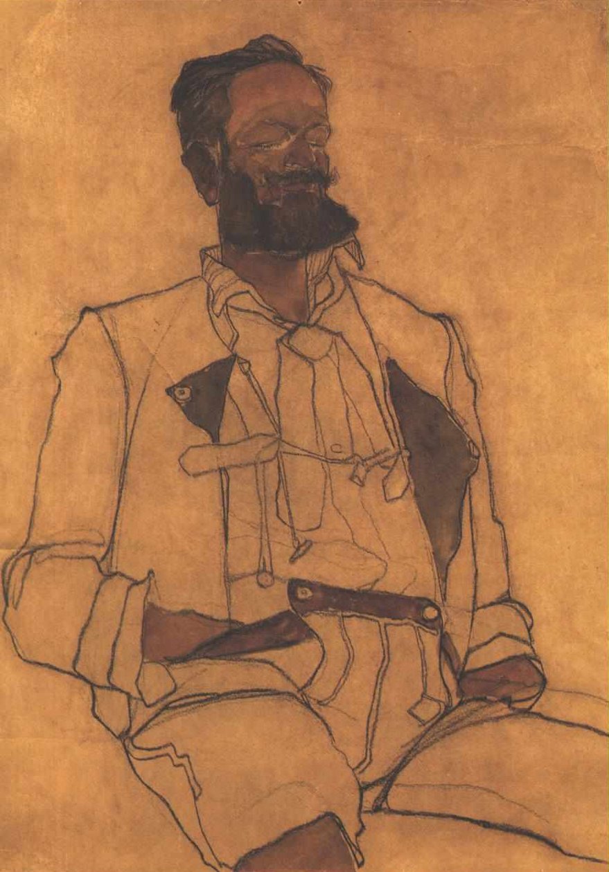 Portrét gentlemana od Egon Schiele