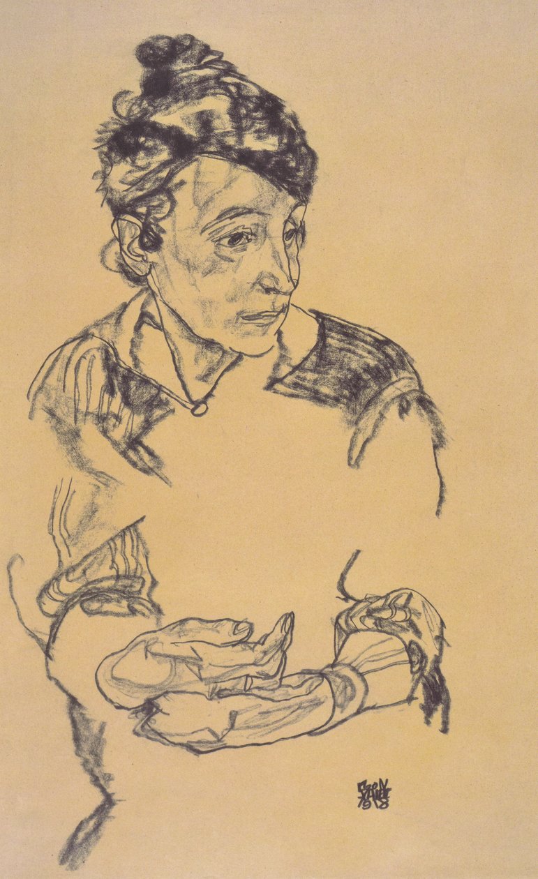 Matka umělce od Egon Schiele