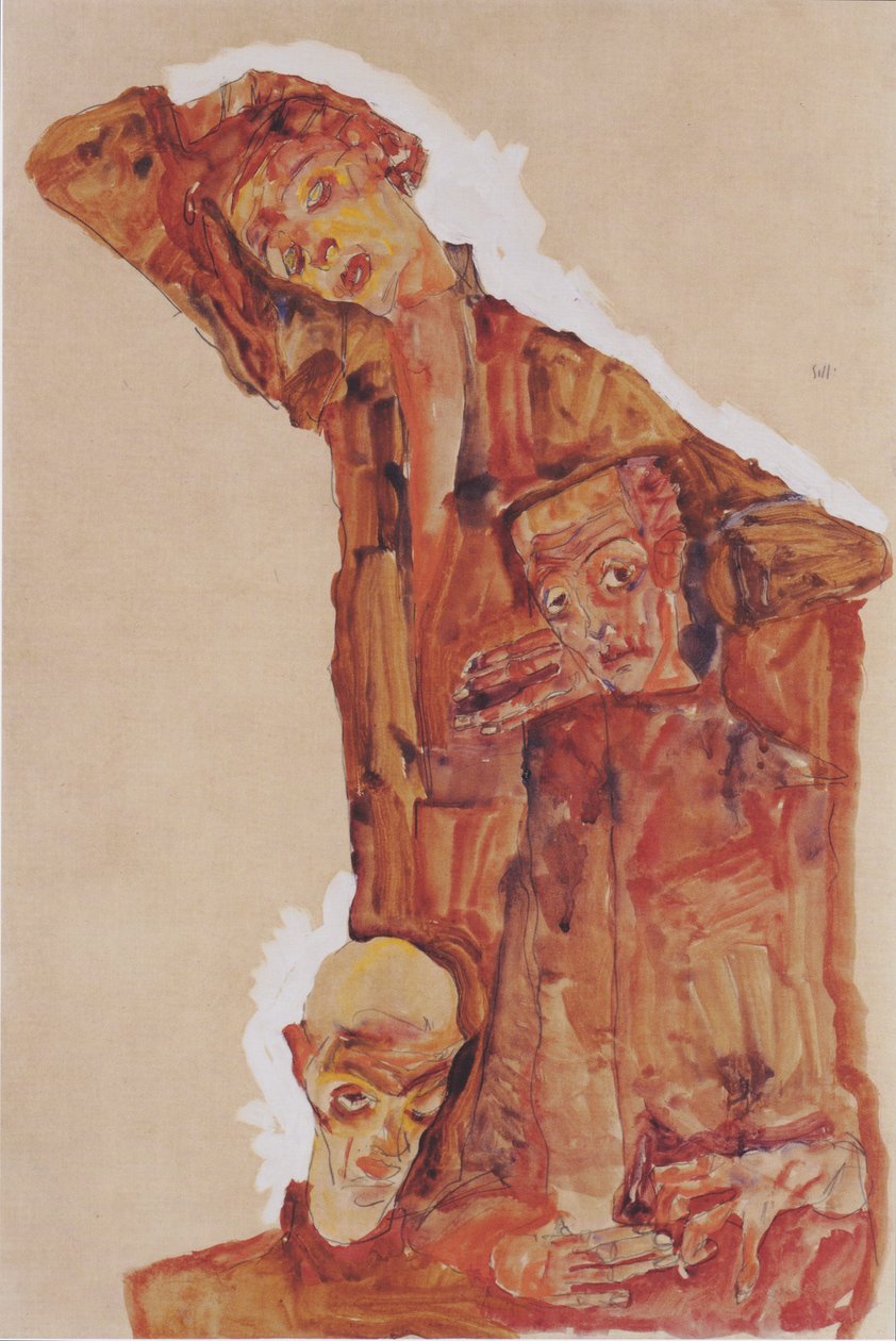 Trojnásobné sebevyjádření od Egon Schiele