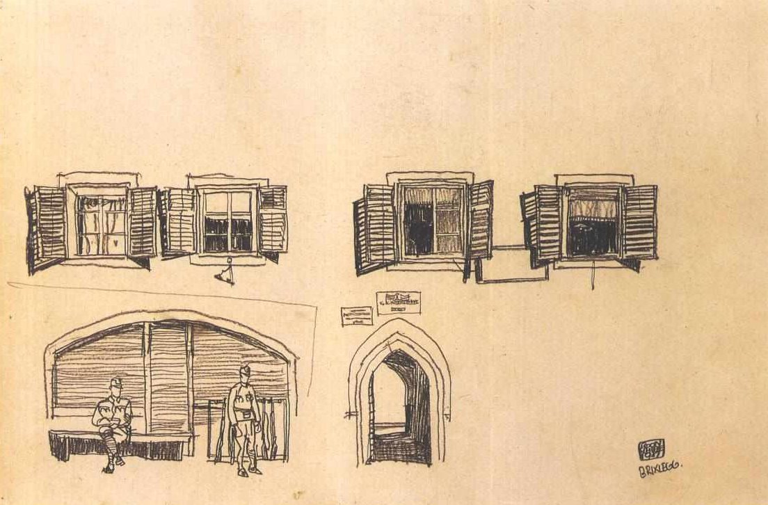 Pobočka Brixlegg der k u k Konsumanstalt od Egon Schiele