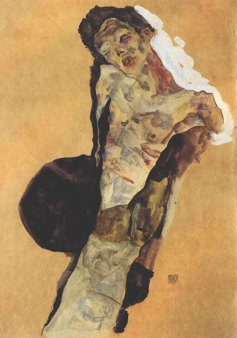 Poločasová sebeprezentace od Egon Schiele