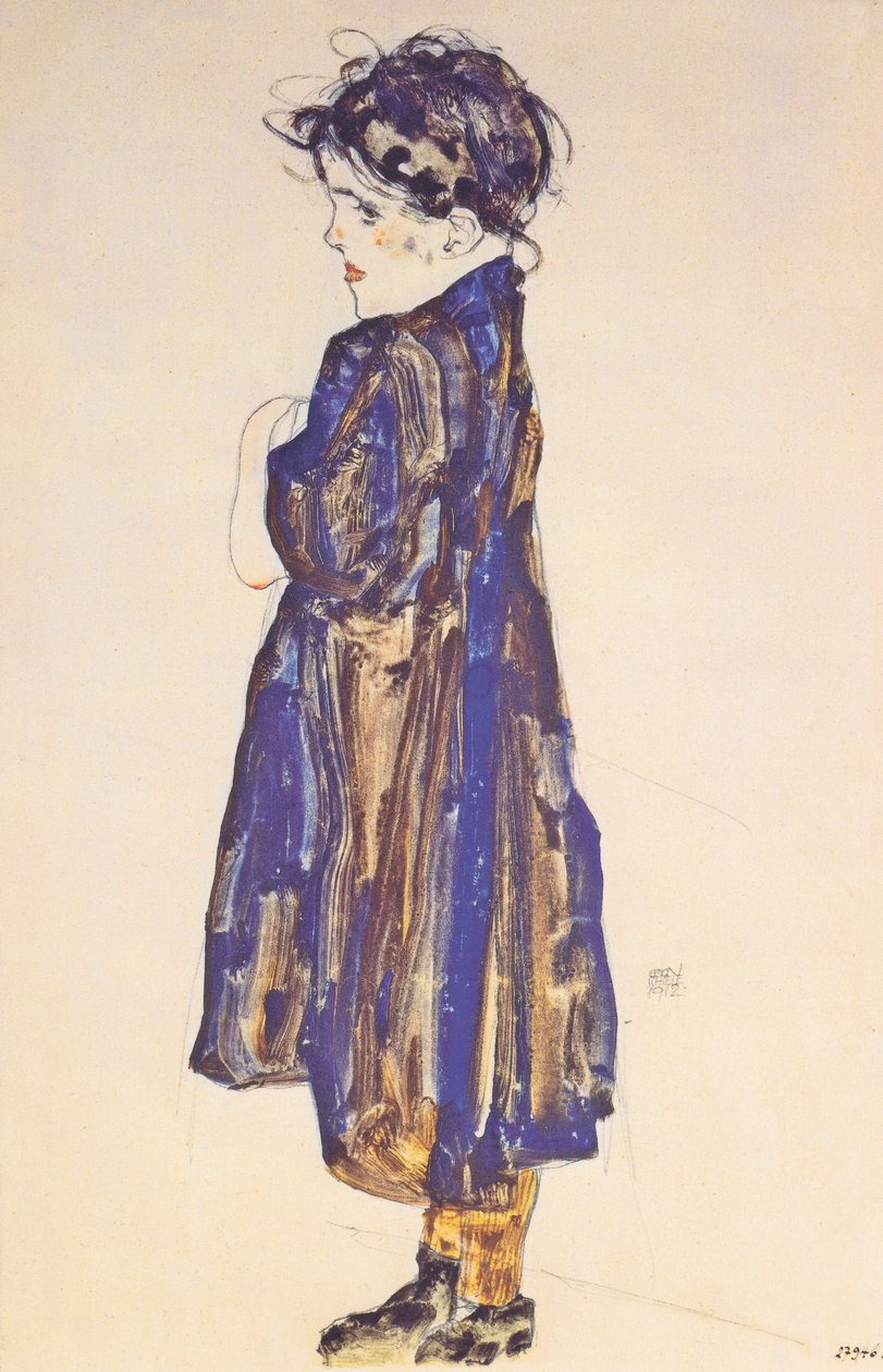 Dospívající rolnická dívka od Egon Schiele