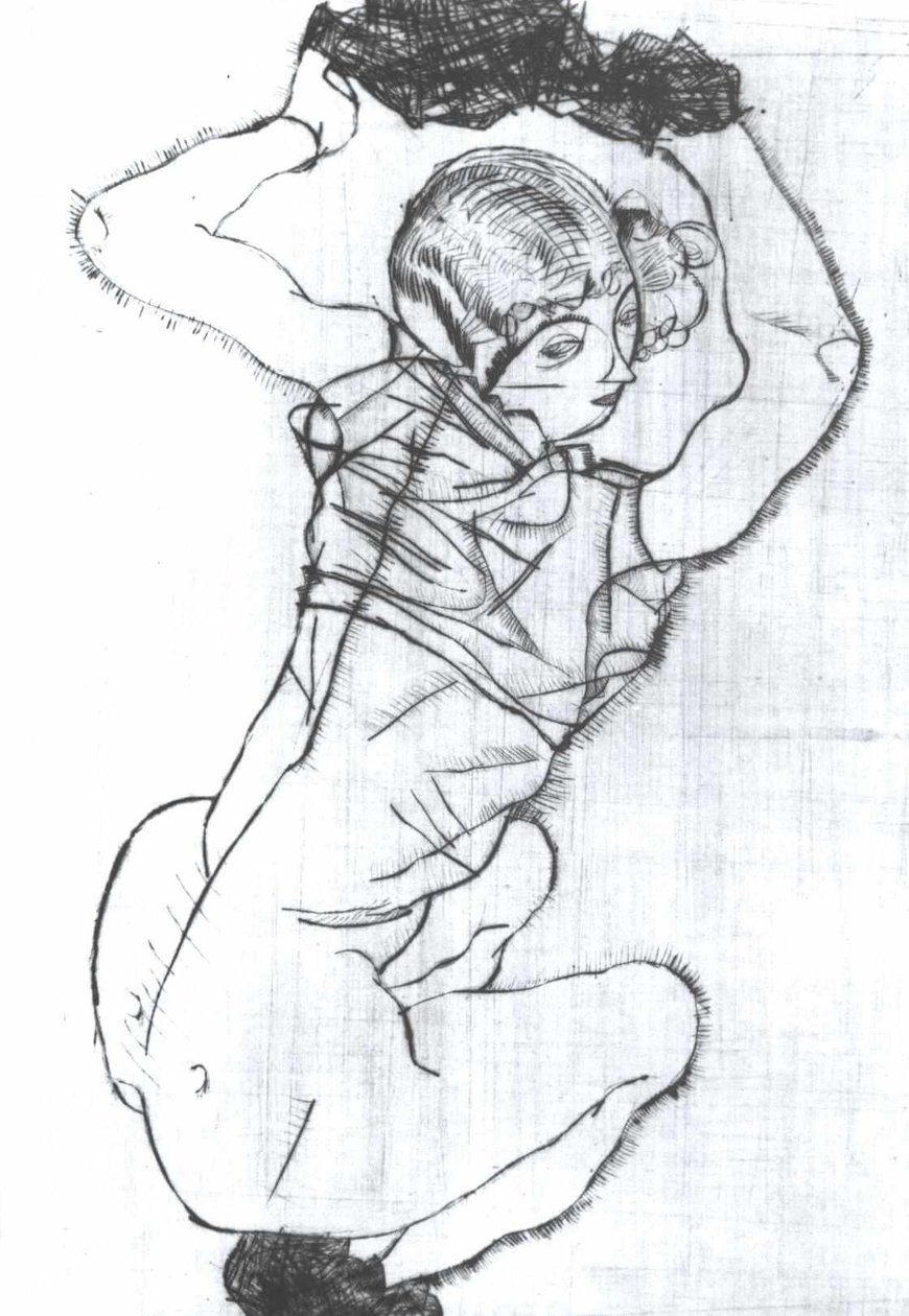 Skrčení od Egon Schiele