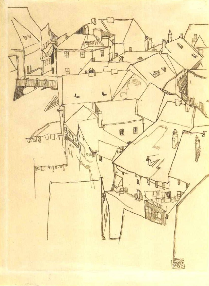 Okres Český Krumlov od Egon Schiele