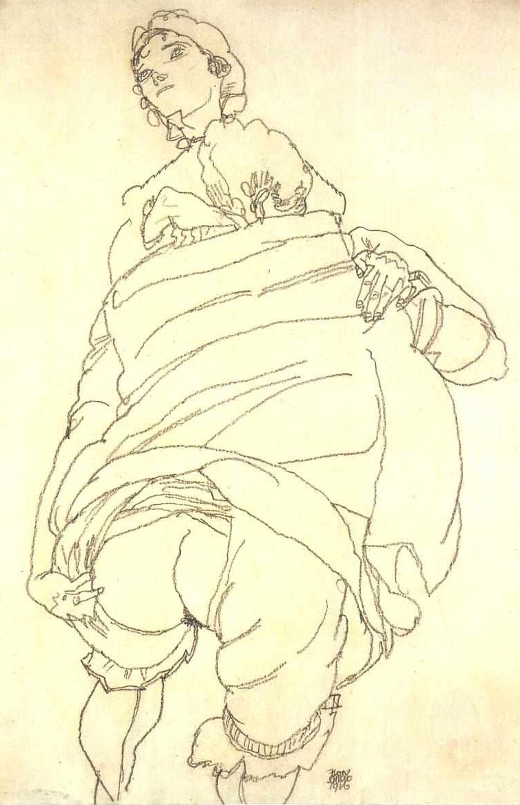 Lesbický pár od Egon Schiele