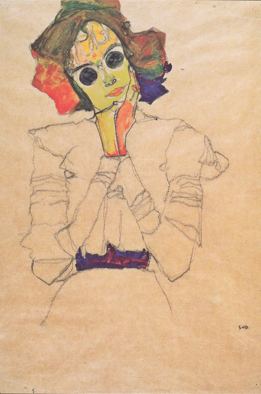 Dívka se slunečními brýlemi od Egon Schiele