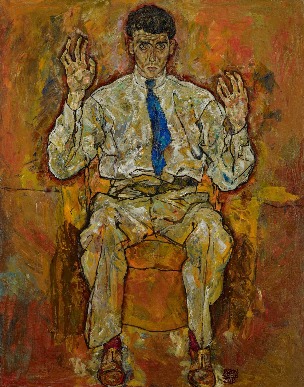 Portrét Paris von Gütersloh, 1918 od Egon Schiele