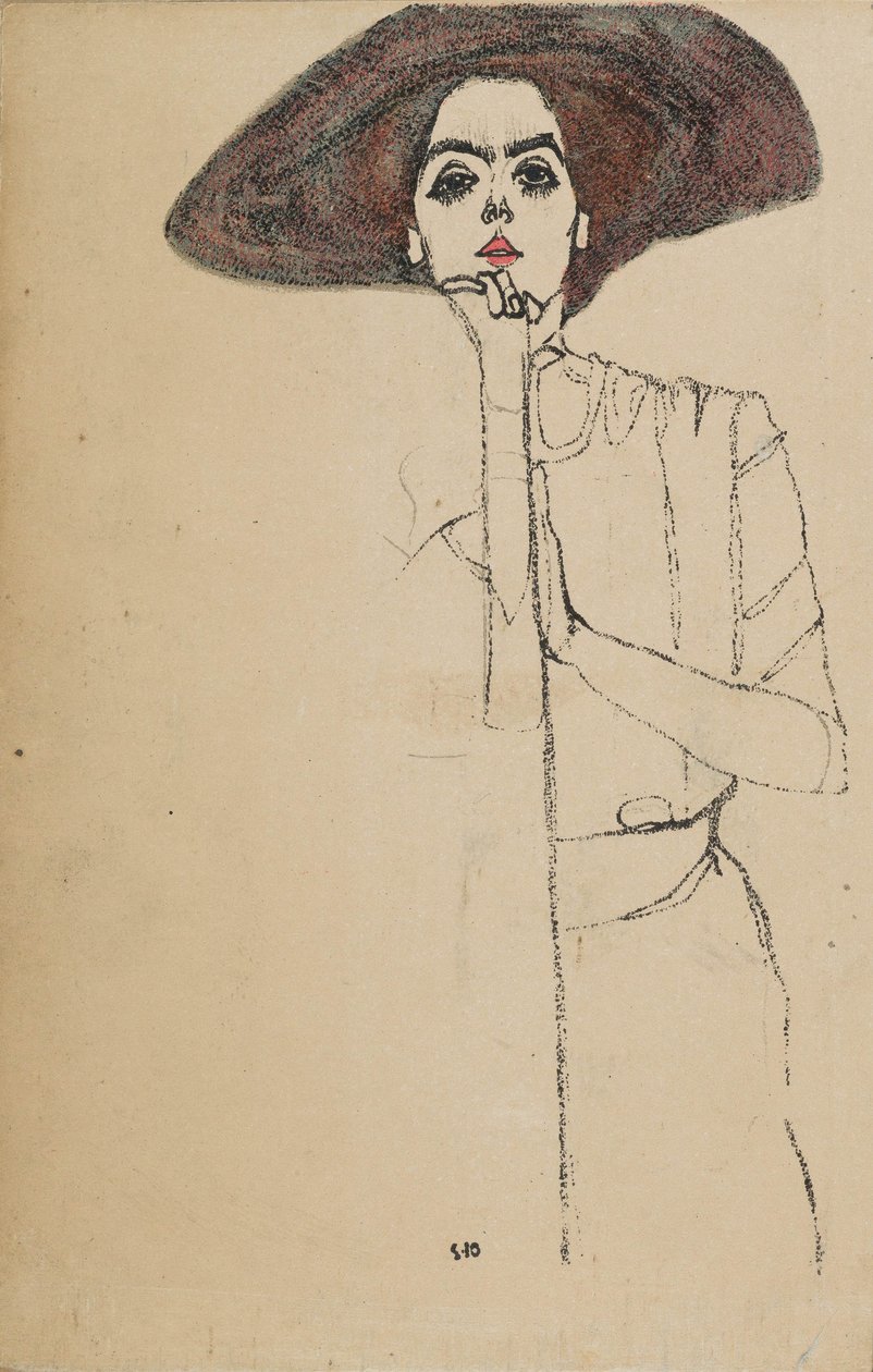 Portrét ženy, 1910 od Egon Schiele