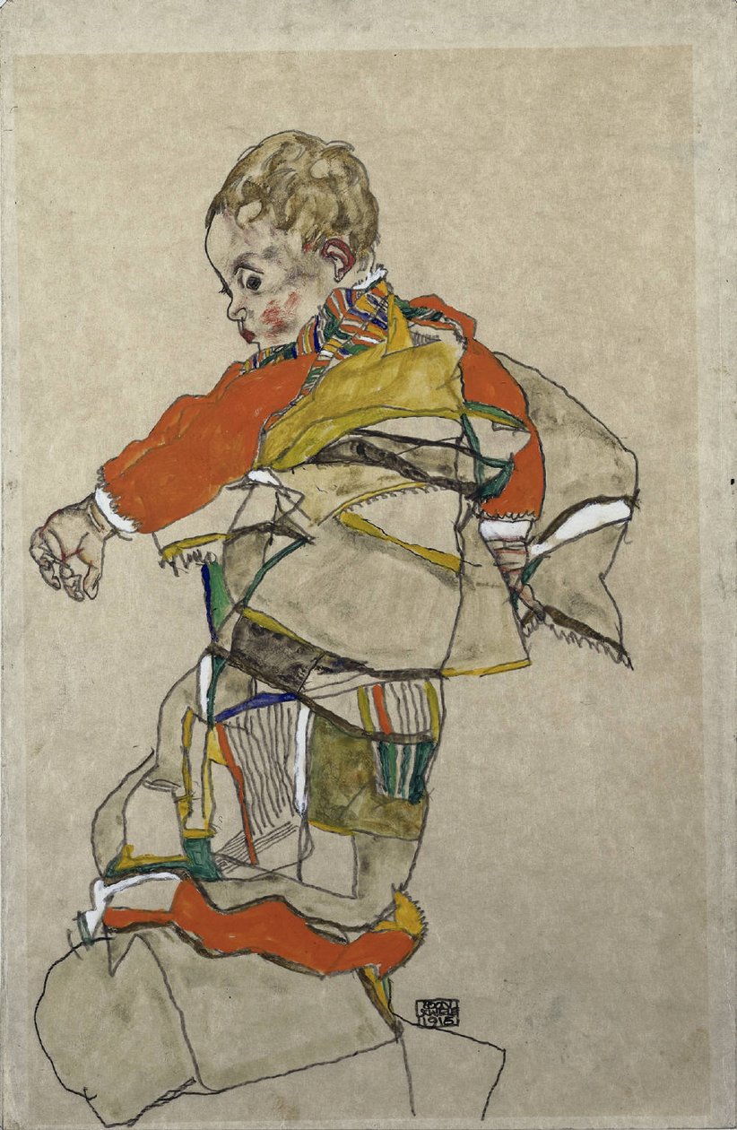 Portrét dítěte od Egon Schiele