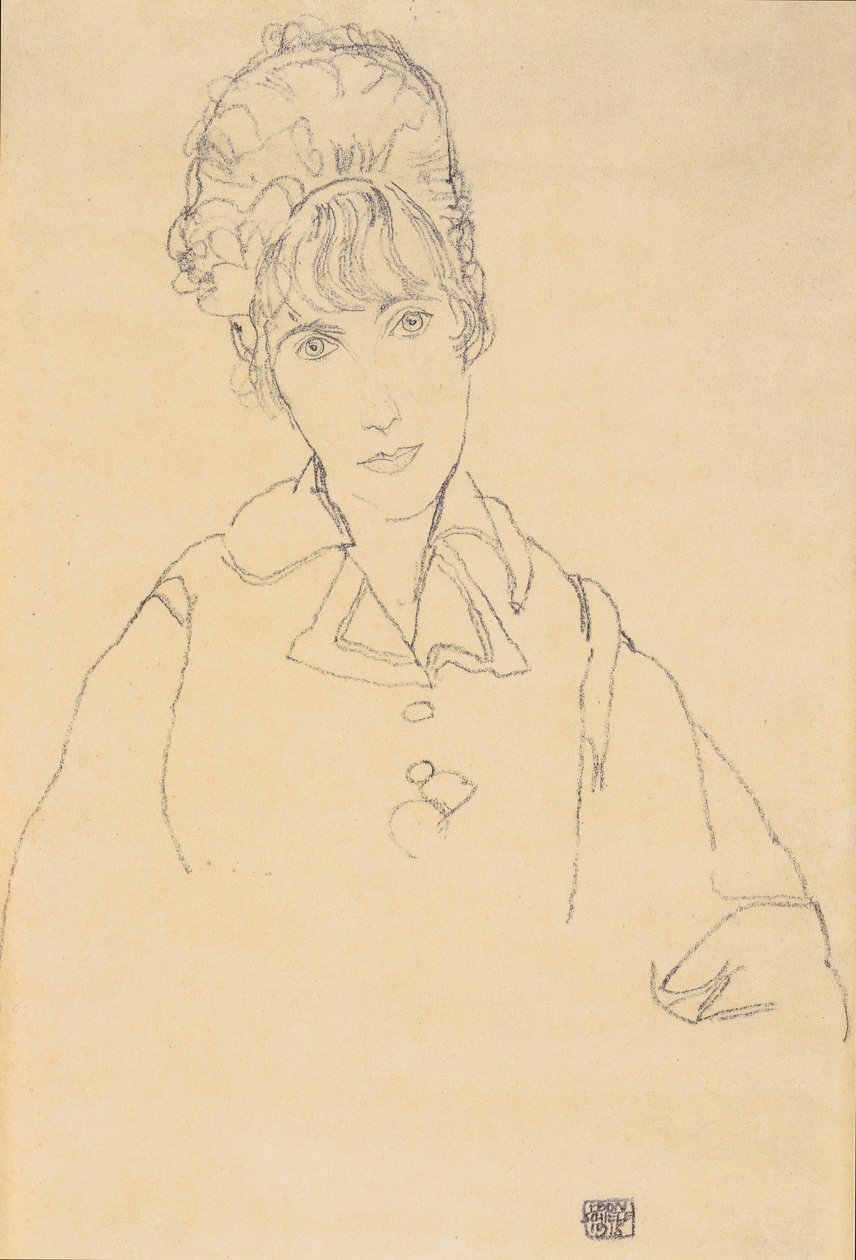Portrét Edith Schiele od Egon Schiele
