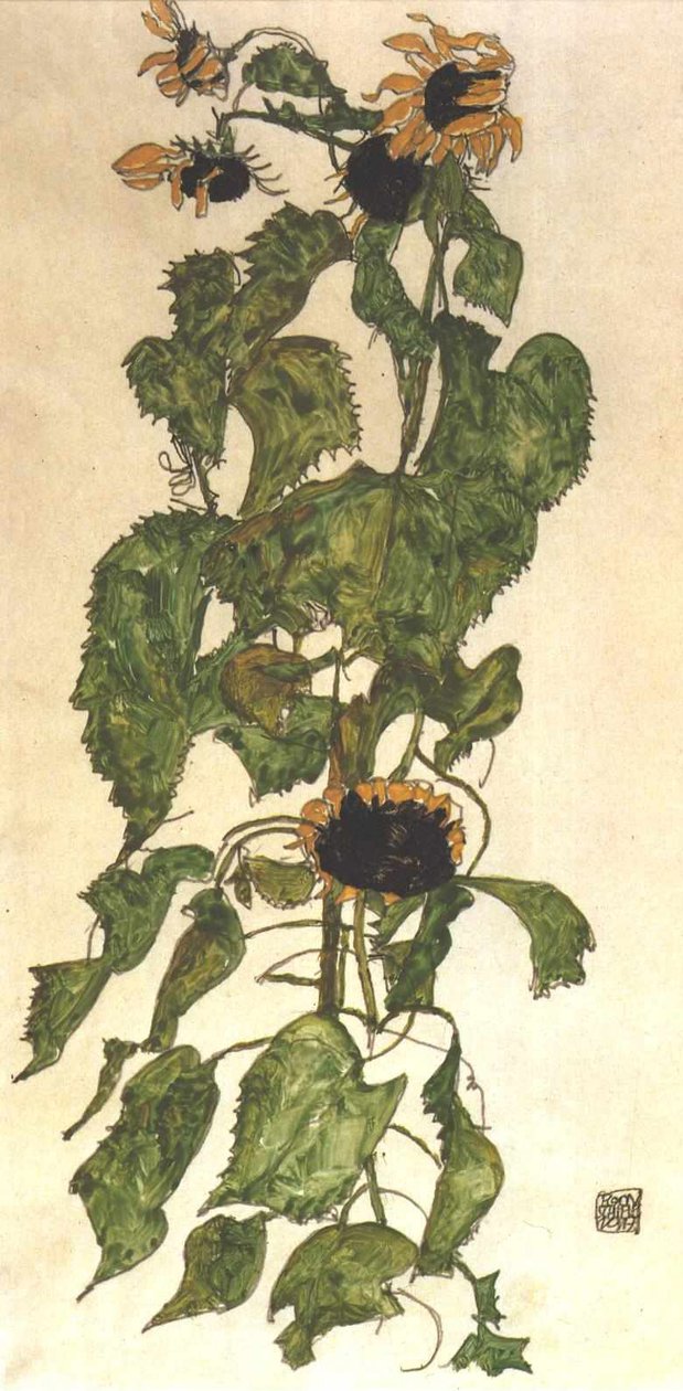 slunečnice od Egon Schiele