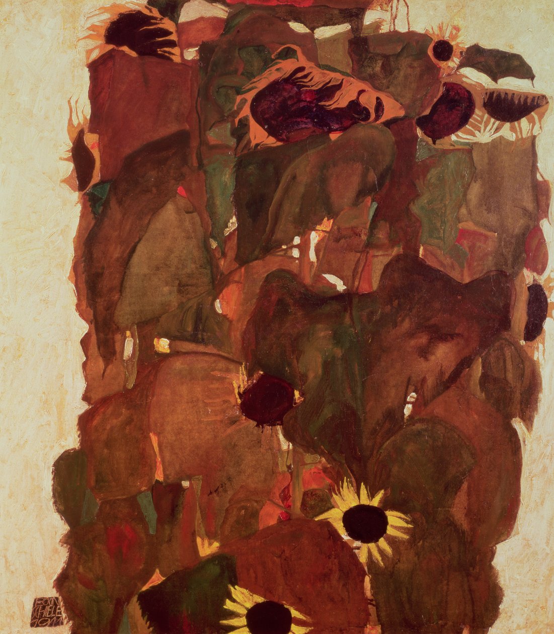 Slunečnice II, 1911 od Egon Schiele