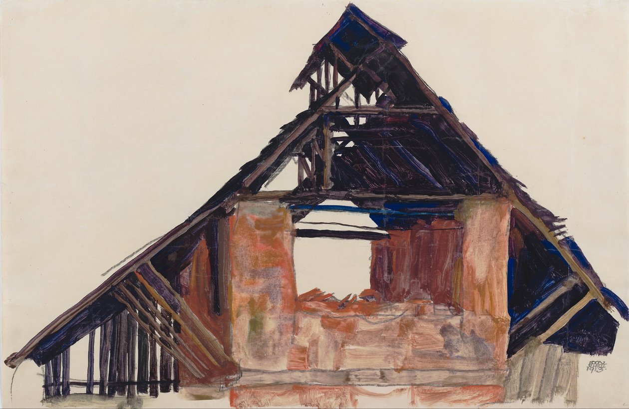 Starý štít od Egon Schiele