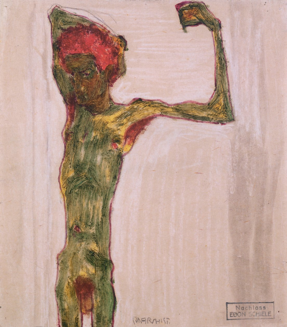 Anarchista, kolem 1909-10 od Egon Schiele