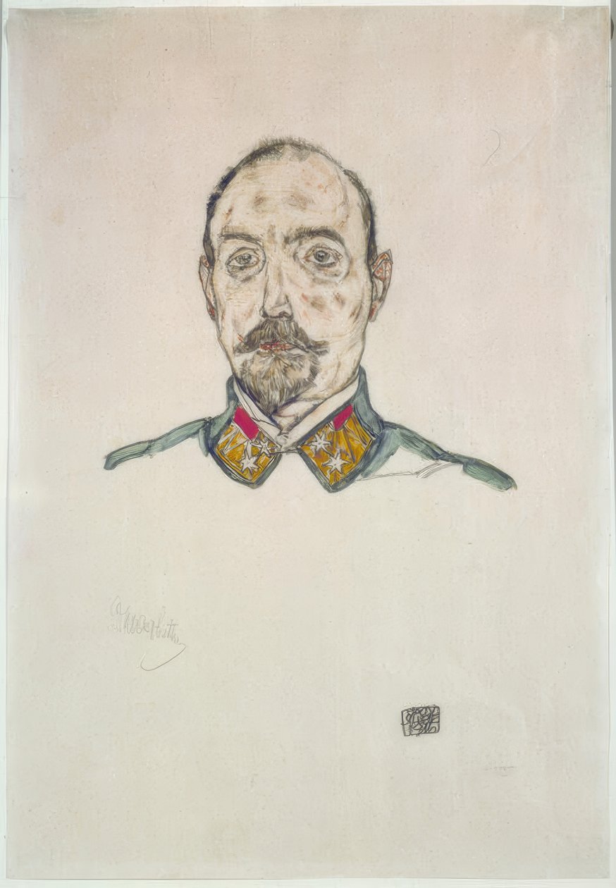 Rakouský důstojník od Egon Schiele