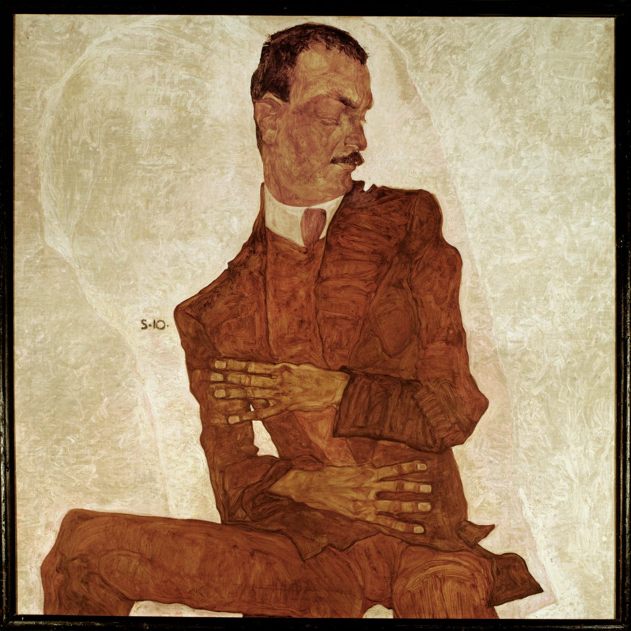 Bildnis Arthur Roessler ... (malba na plátně) od Egon Schiele