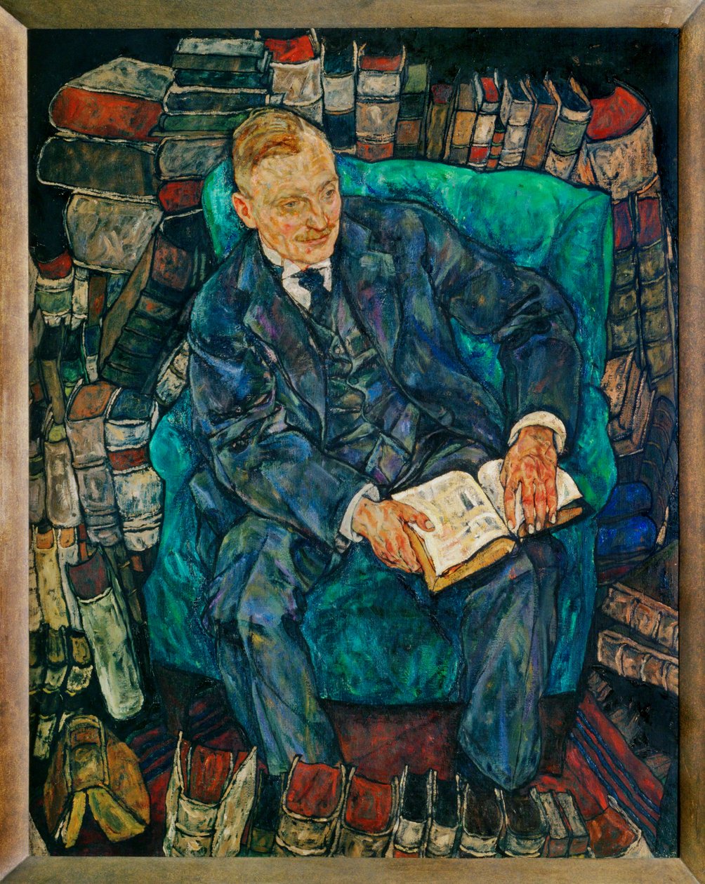 Bildnis Dr. Hugo Koller ... (malba na plátně) od Egon Schiele