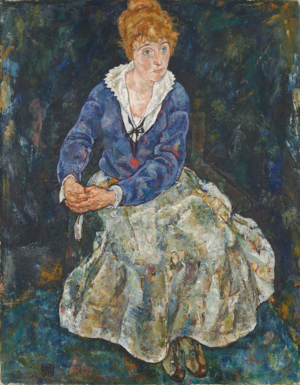 Portrét umělcovy manželky Edith Schiele od Egon Schiele