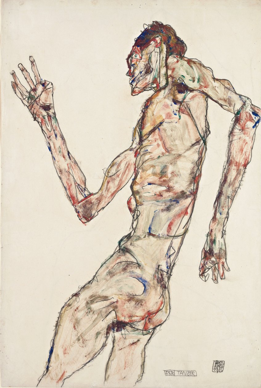Tanečník od Egon Schiele