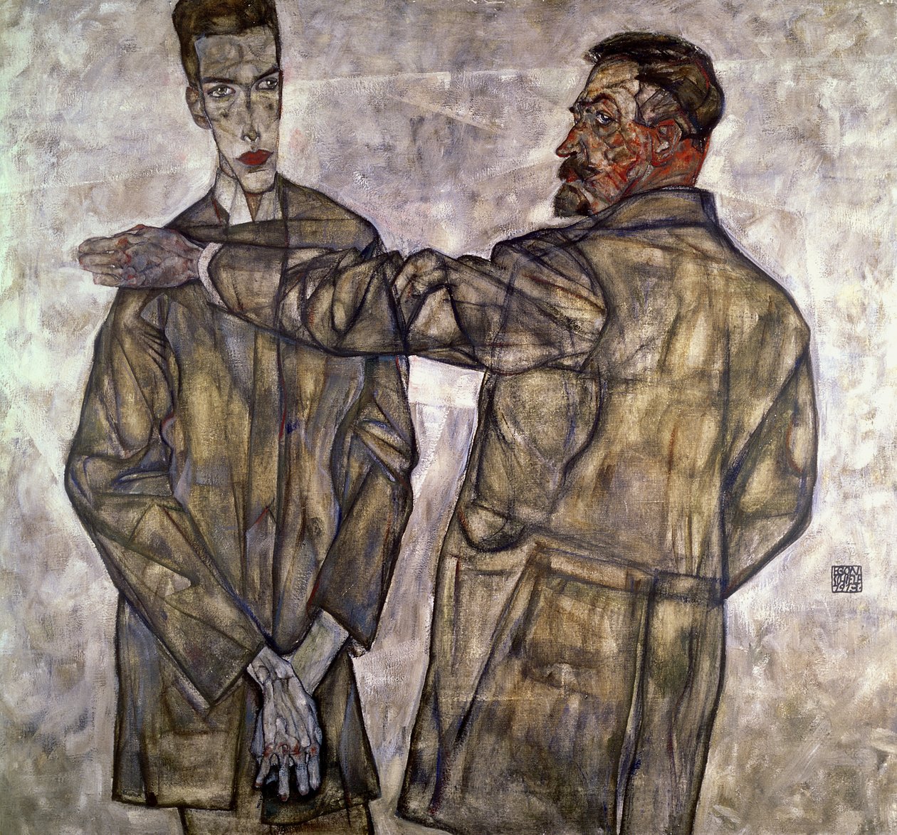 Dvojportrét Otty a Heinricha Beneschových, 1913 od Egon Schiele