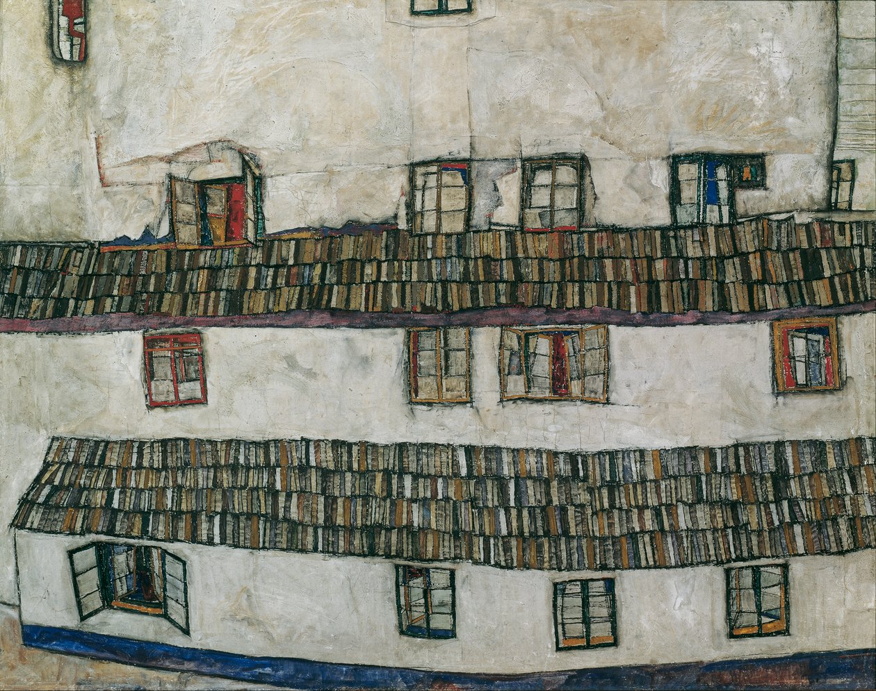 domovní stěna (okno) od Egon Schiele