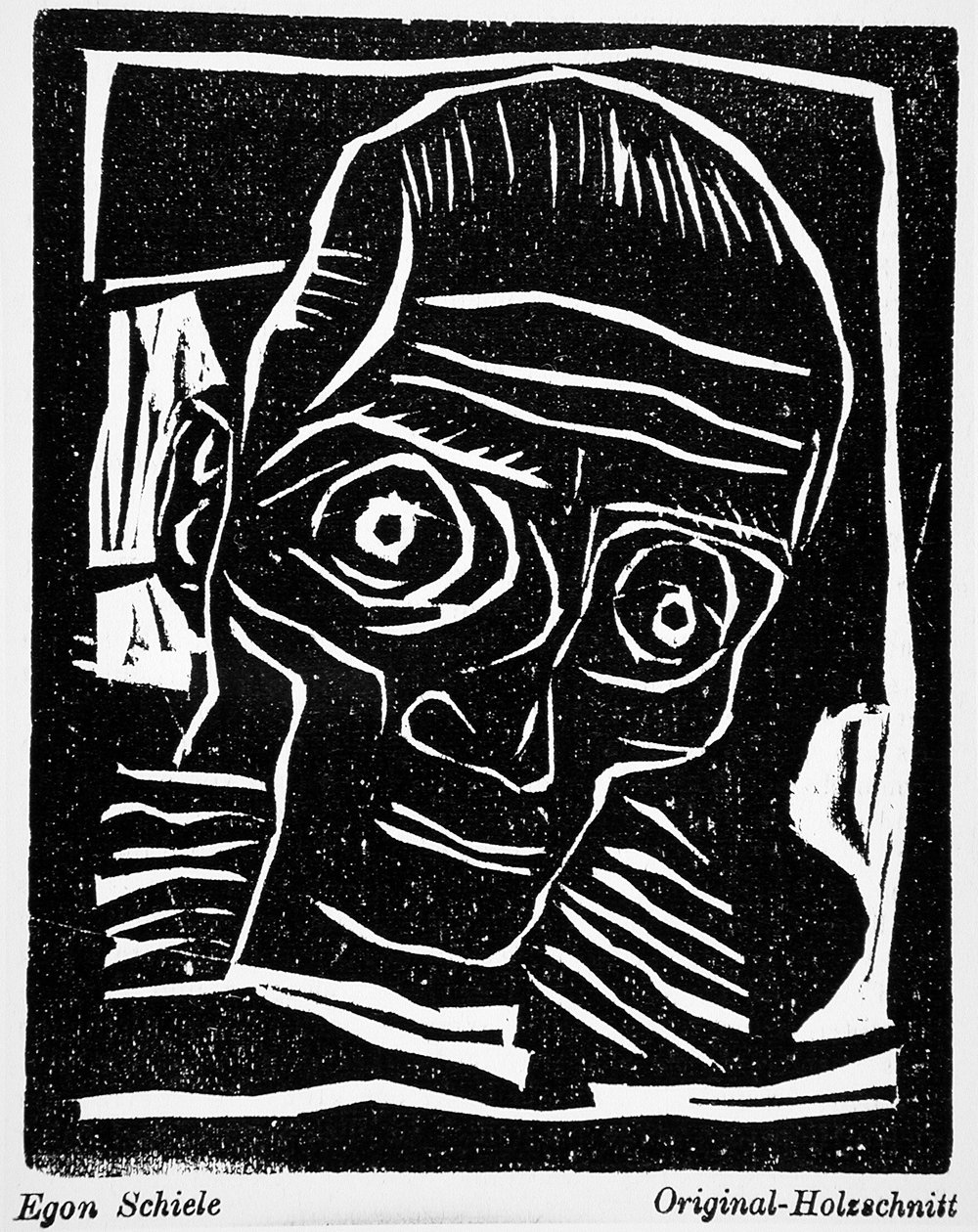Hlava muže od Egon Schiele