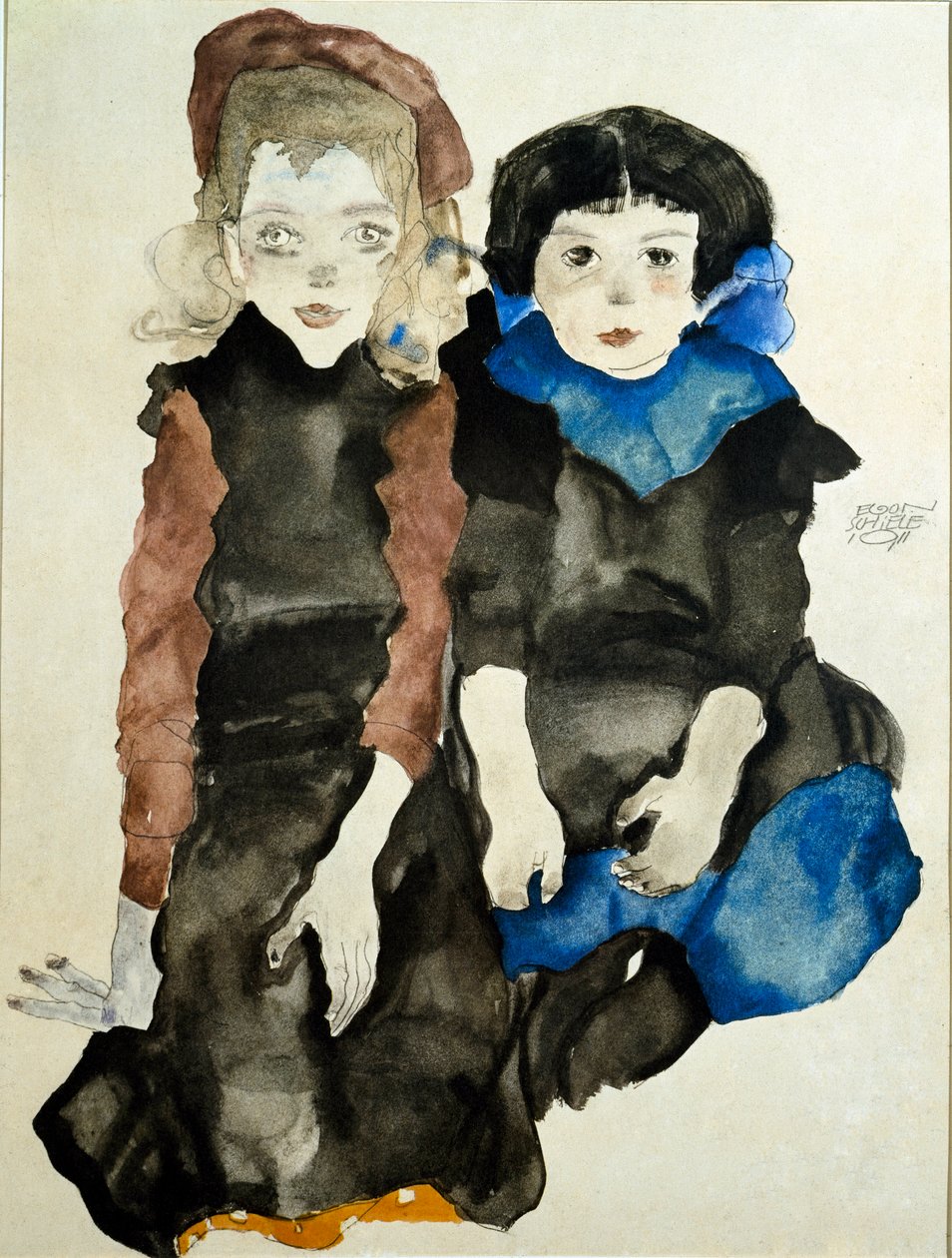 Děti. Kresba Egona Schieleho (1890-1918) od Egon Schiele