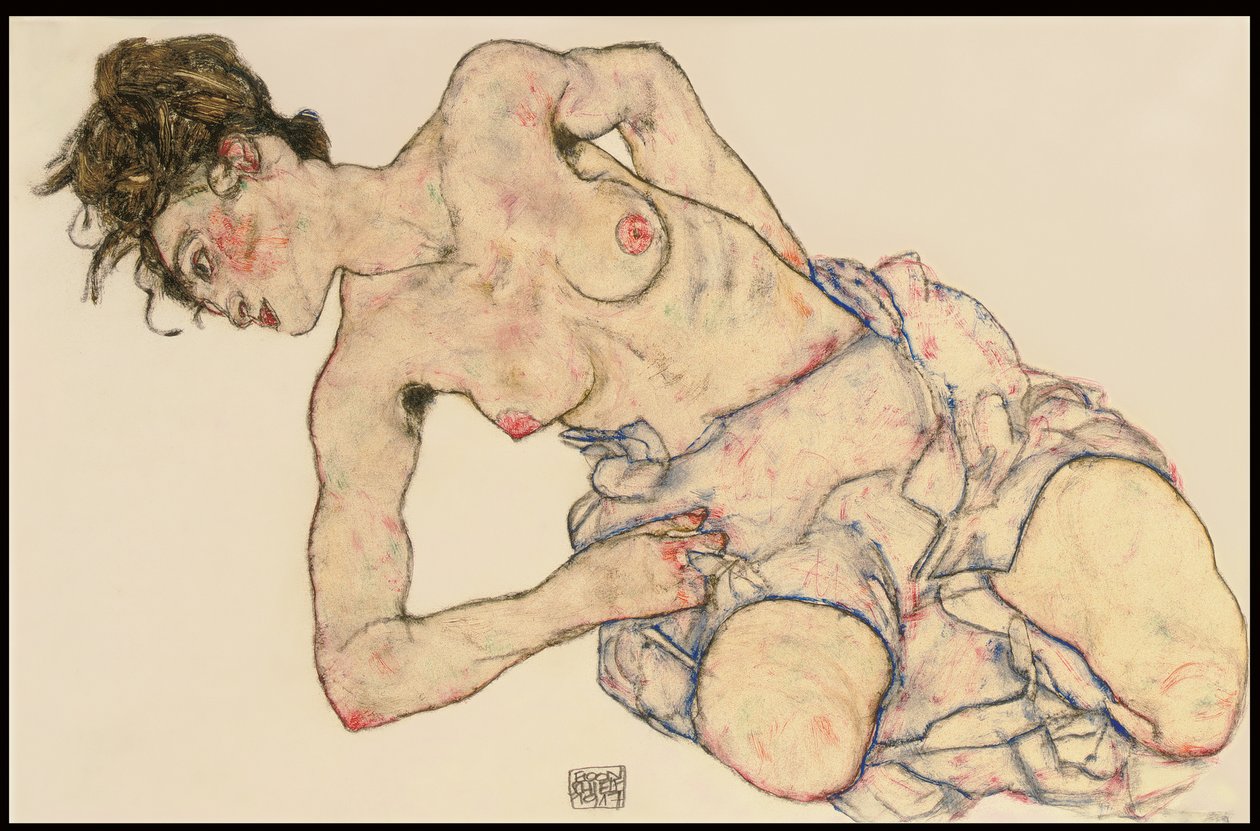 Polonahá žena Kneider, 1917 od Egon Schiele