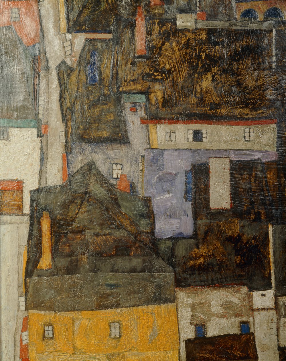 Krumau a der Moldau Krumau na Vltavě, Česká republika ... (olej na plátně) od Egon Schiele