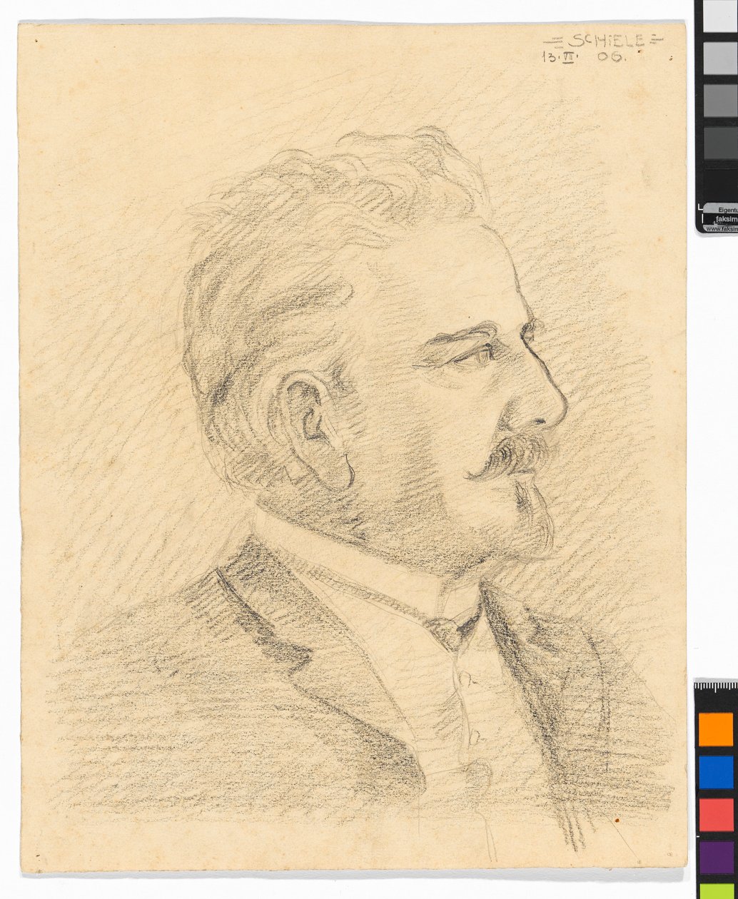 Leopold Czihaczek – profil od Egon Schiele