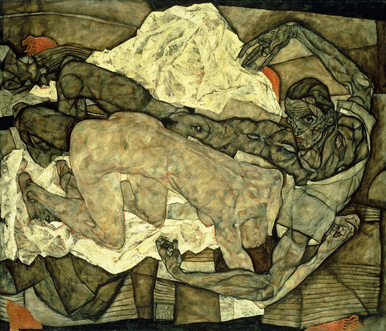 Milenci od Egon Schiele