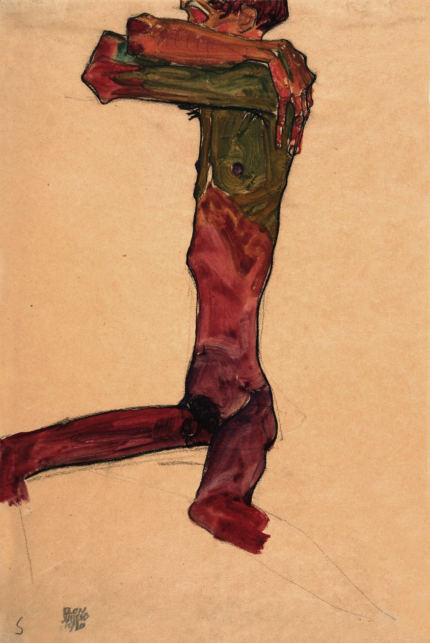 Mužský akt, 1910. od Egon Schiele