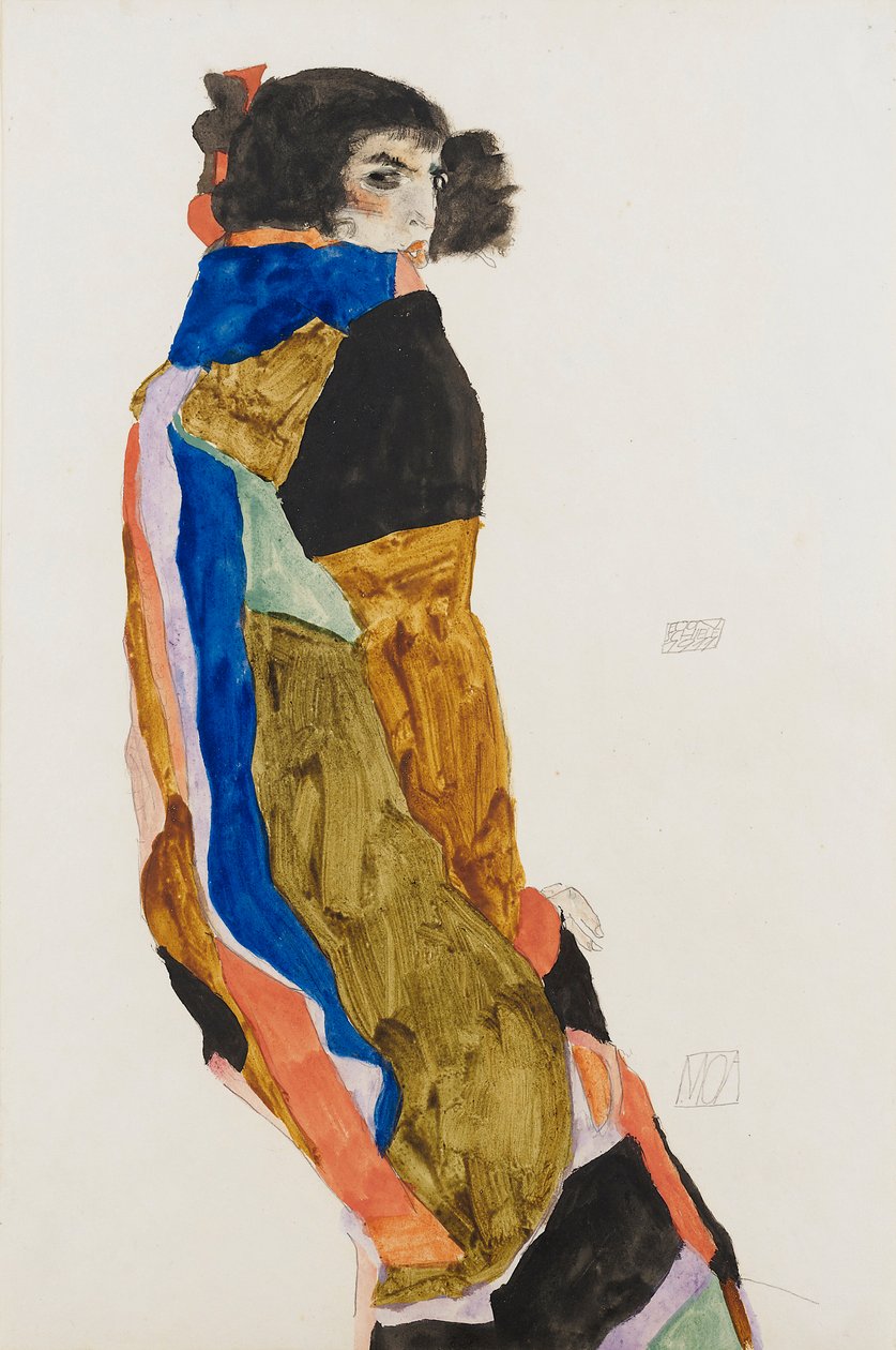 Moah. Dílo Egona Schieleho (1890-1918), akvarel a kvaš na papíře od Egon Schiele