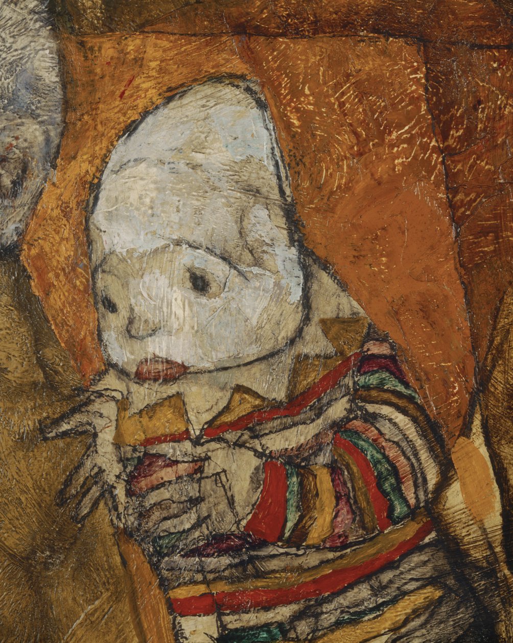 Matka se dvěma dětmi (olej na plátně) od Egon Schiele