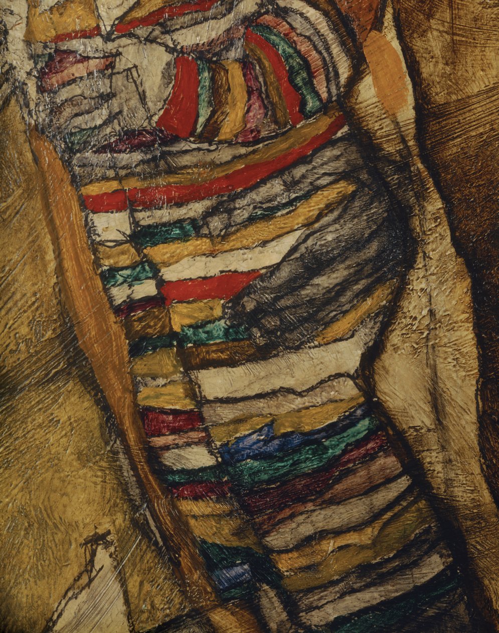 Matka se dvěma dětmi (olej na plátně) od Egon Schiele