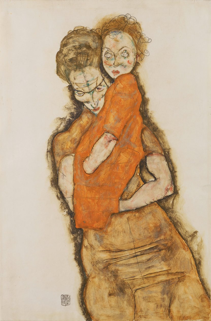 Matka a dítě od Egon Schiele