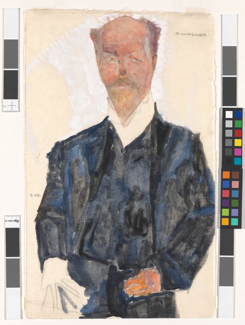 Portrét Otto Wagnera od Egon Schiele
