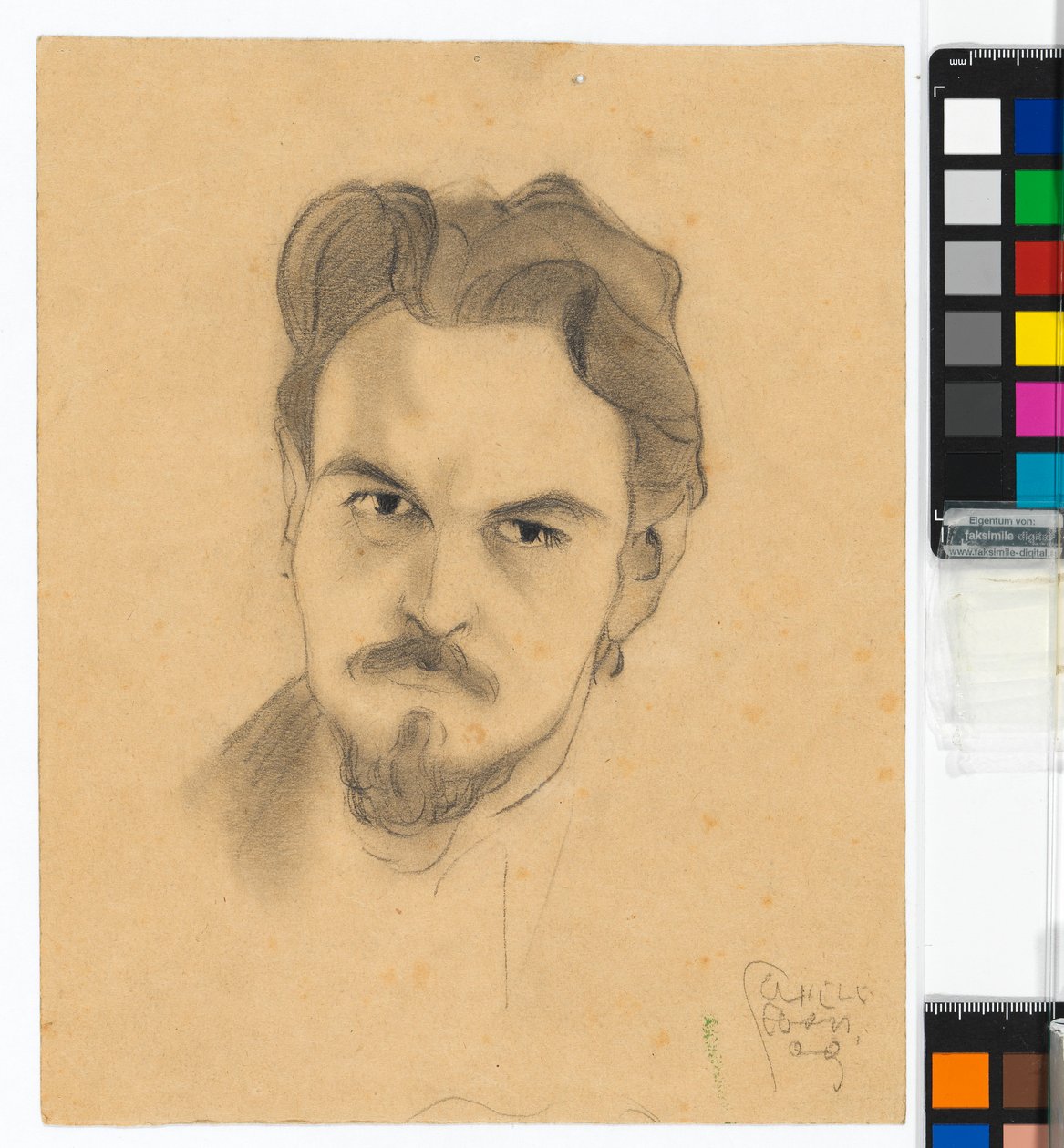 Portrétní studie Antona Peschky od Egon Schiele