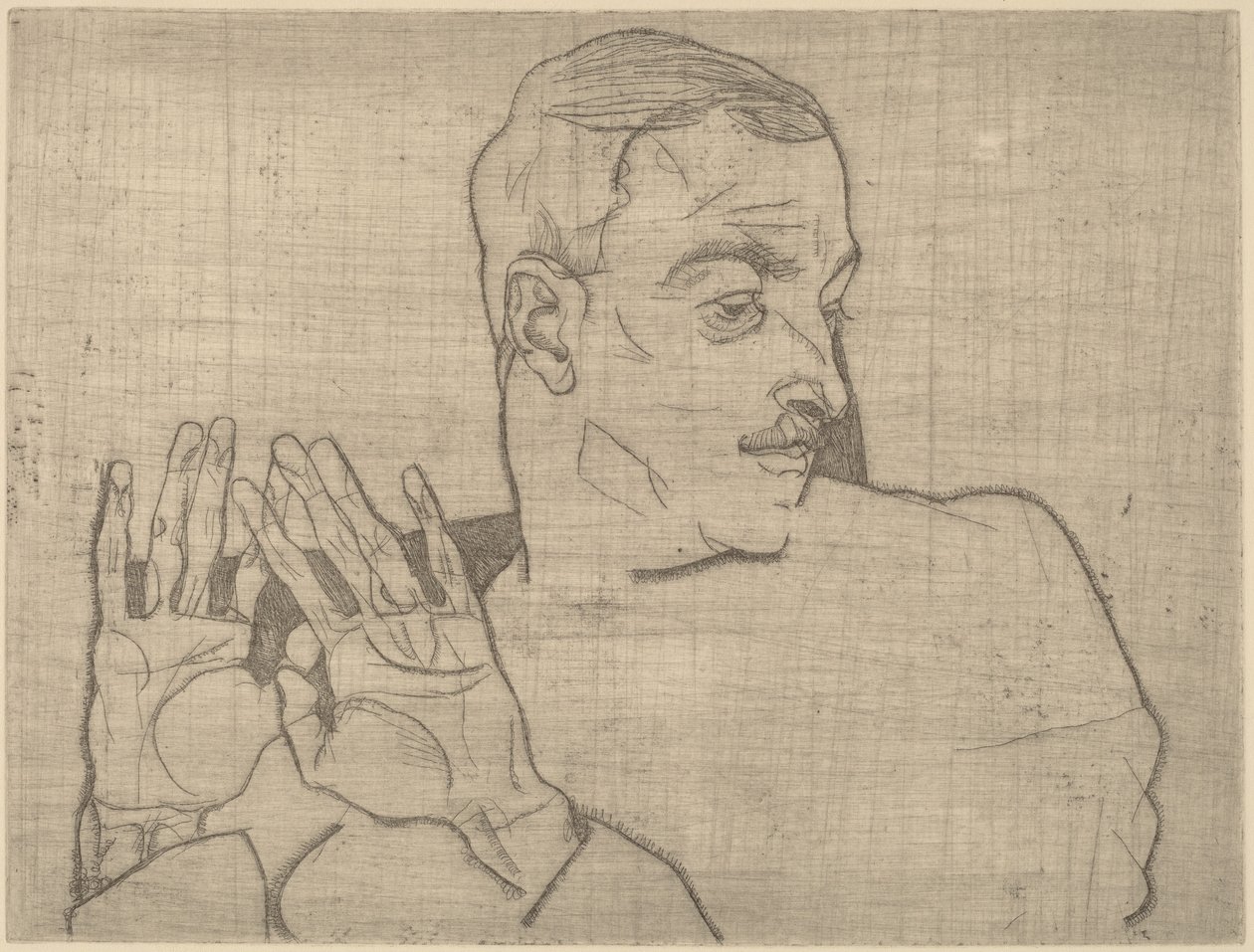 Portrét Arthura Roesslera od Egon Schiele