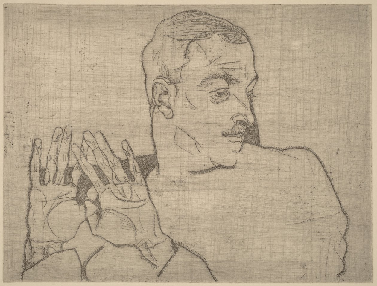Portrét Arthura Roesslera od Egon Schiele