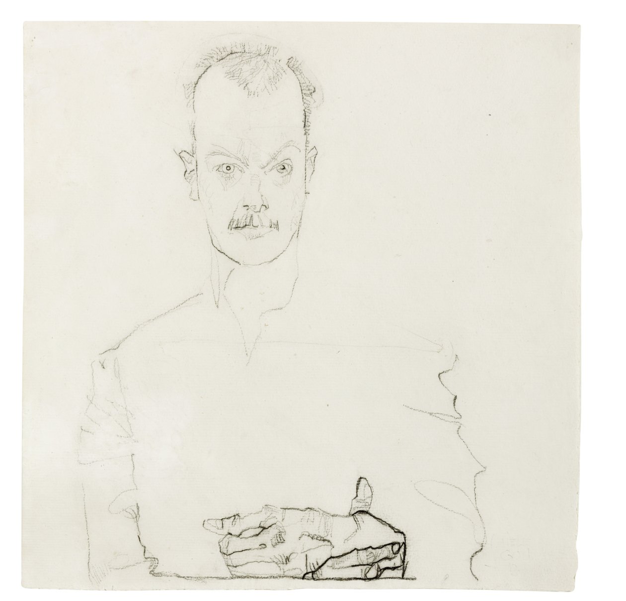 Portrét Arthura Roesslera, 1910 od Egon Schiele