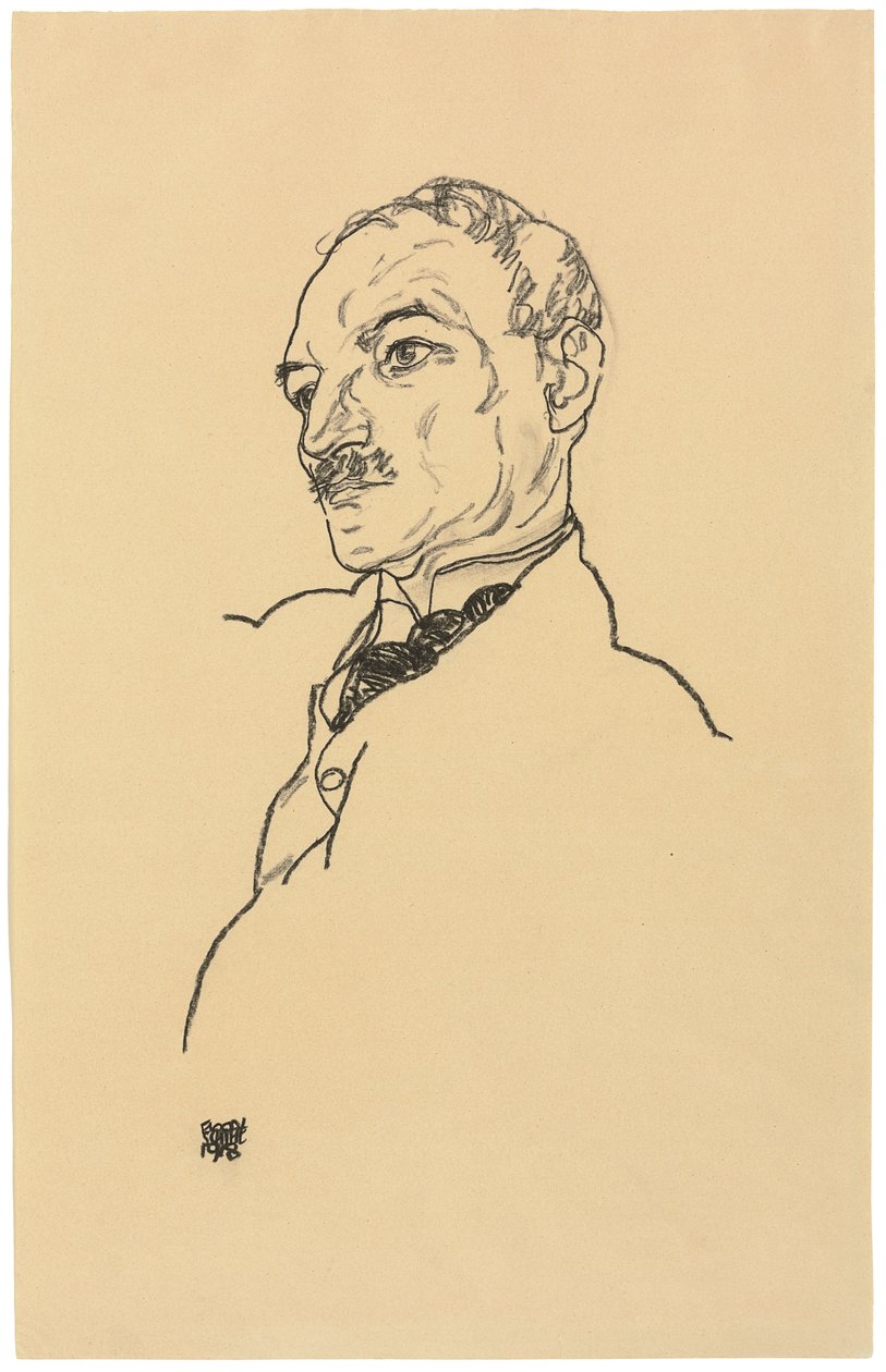 Portrét Augusta Lederera od Egon Schiele