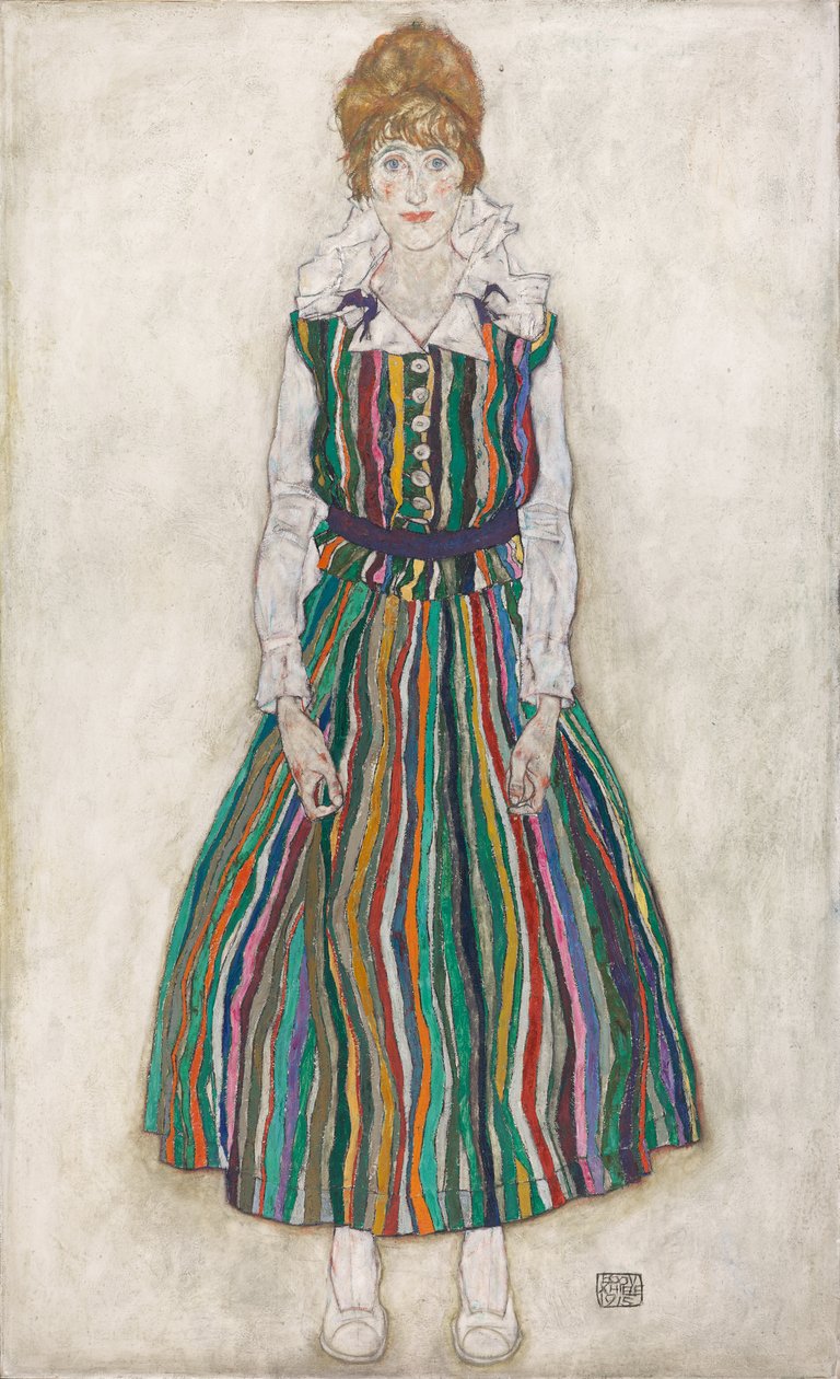 Portrét umělcovy manželky Edith Schieleové od Egon Schiele