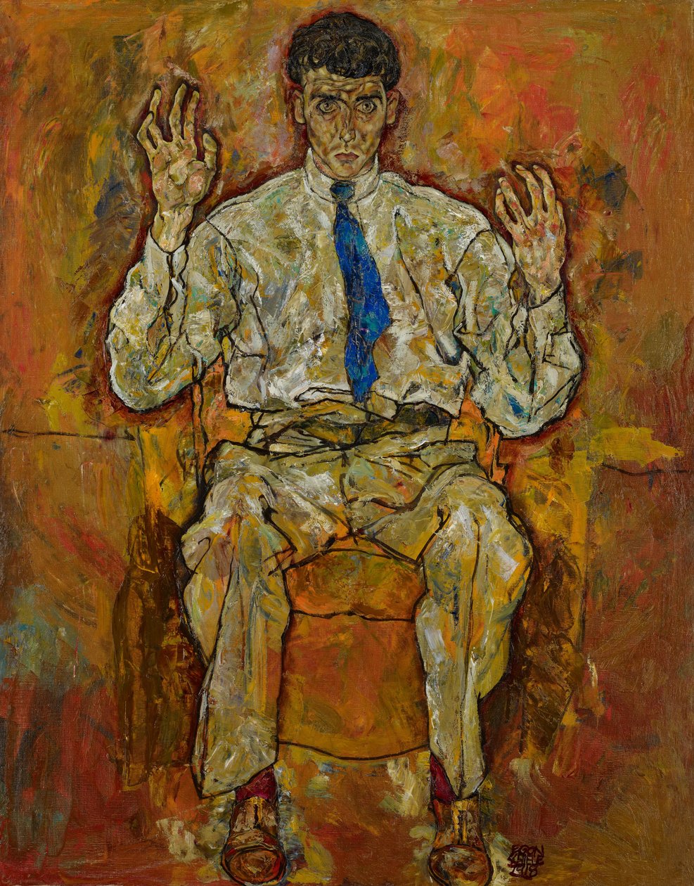 Portrét Paříže od Gütersloh (1887-1973) od Egon Schiele