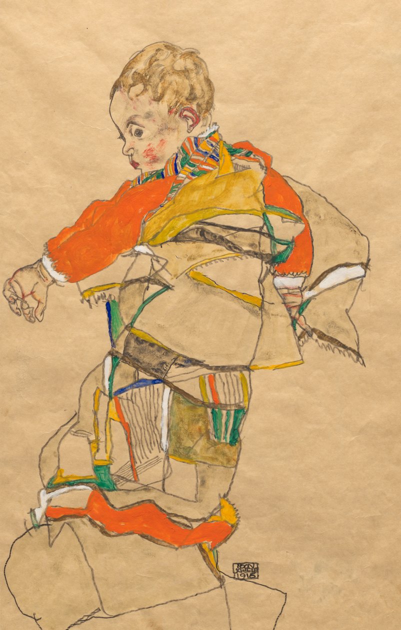 Portrét dítěte (Anton Peschka, Jr.) od Egon Schiele